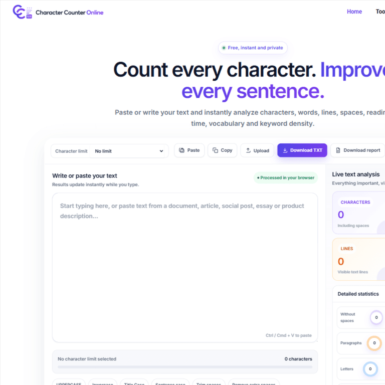 Character Counter Online