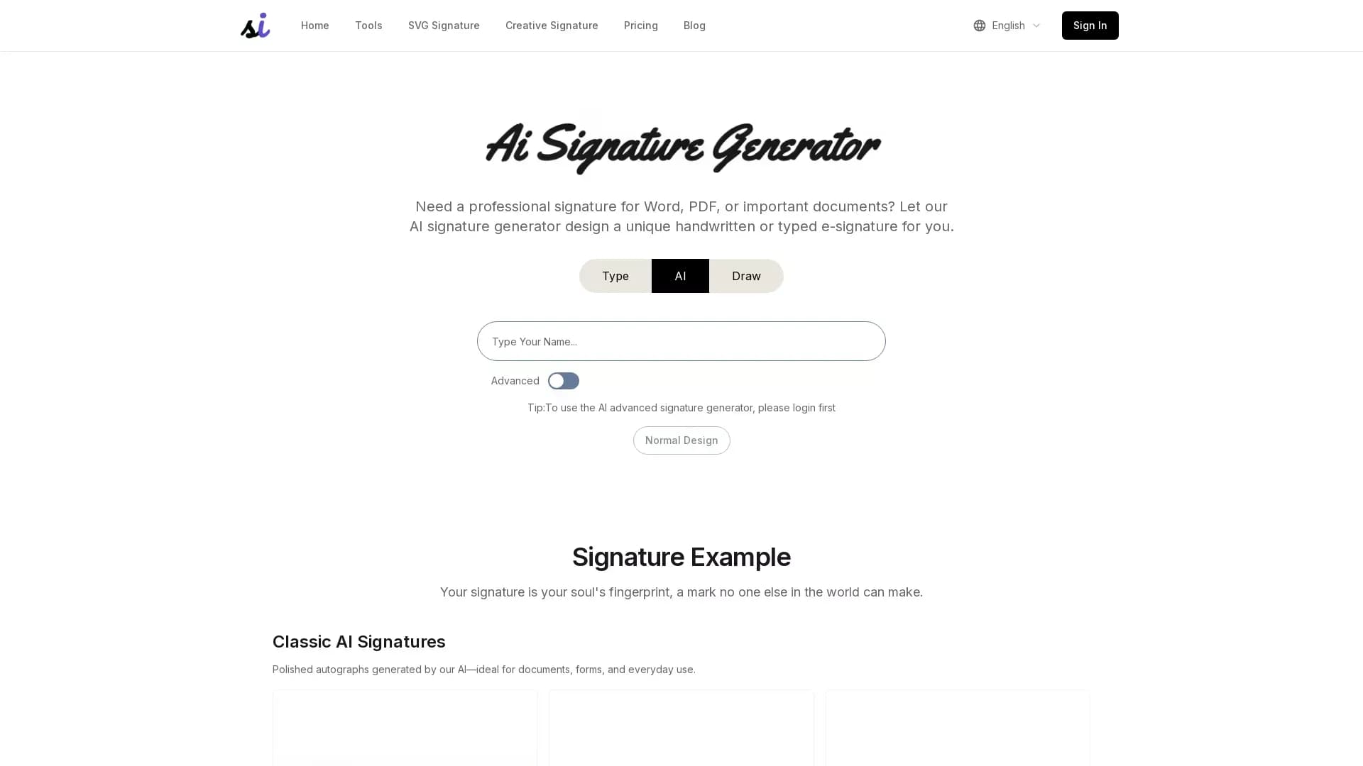 AISignatureGenerator