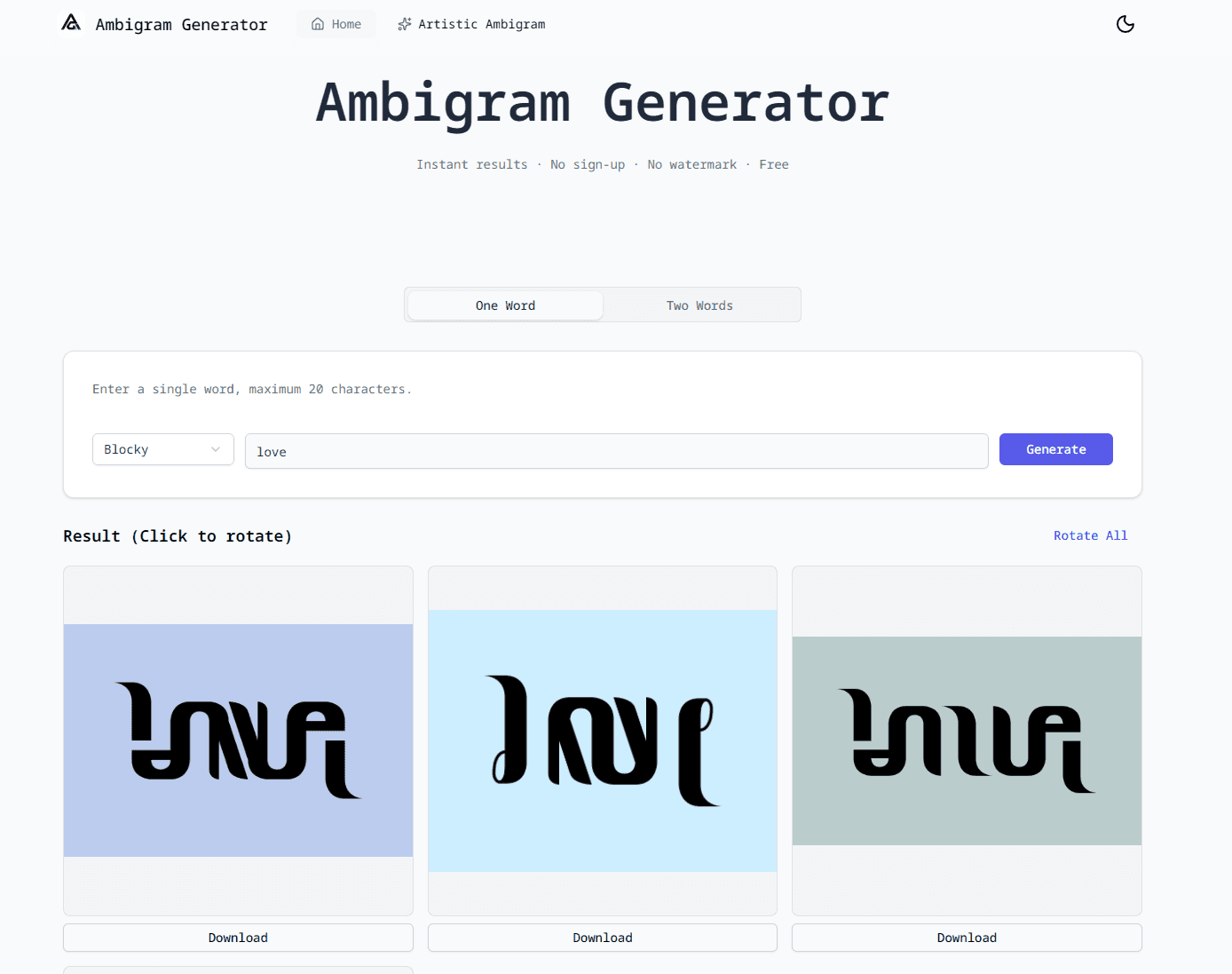 AmbigramGenerator.org