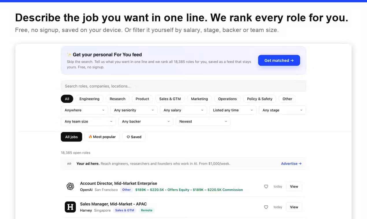 Artificial Intelligence Jobs