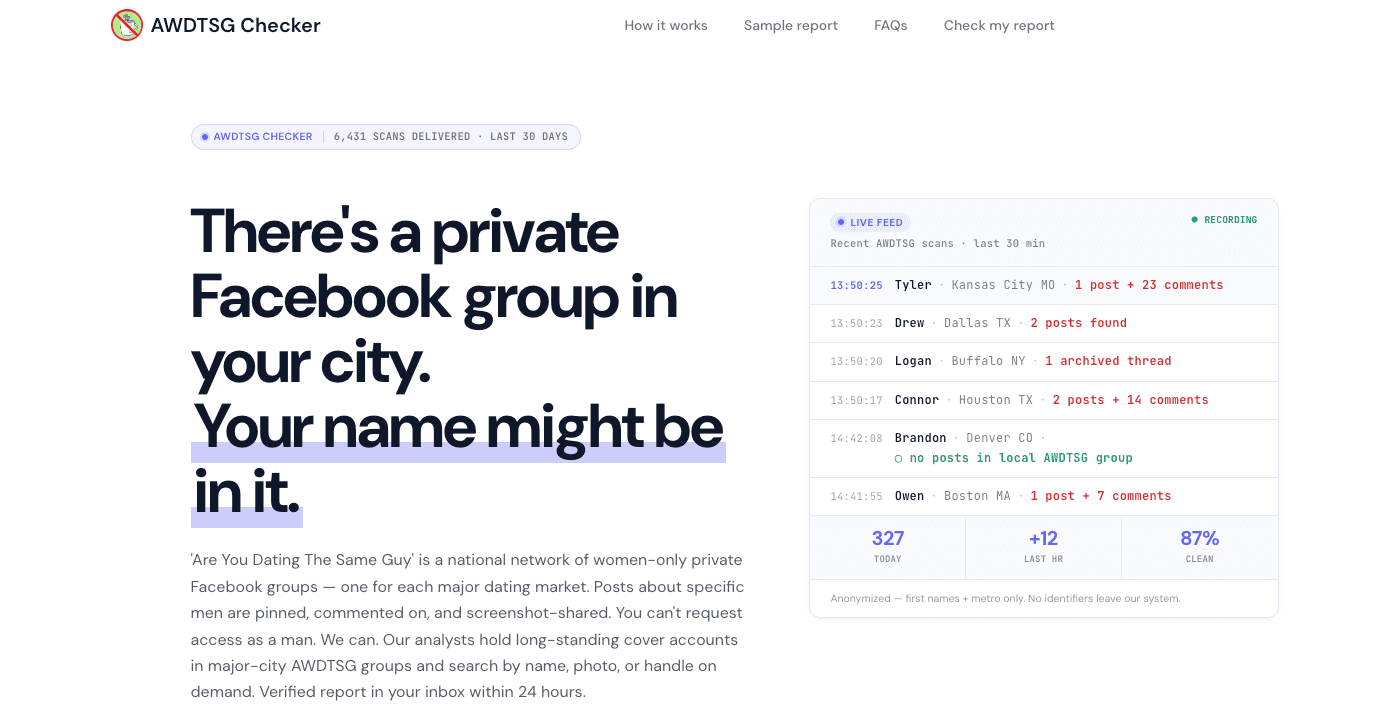 AWDTSG Checker