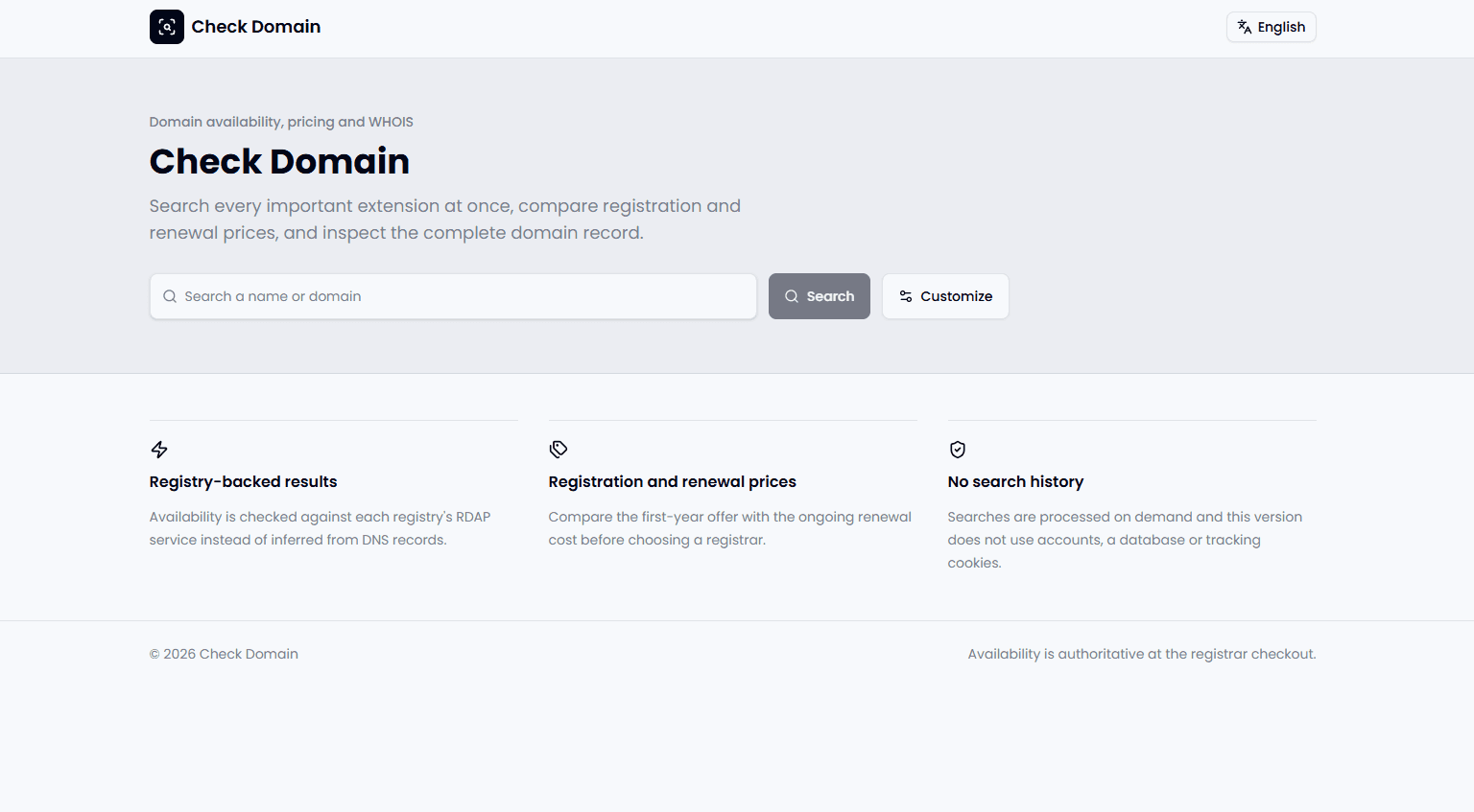 Check Domain