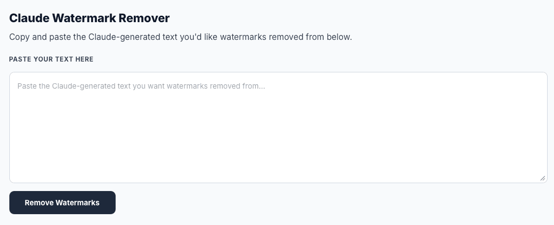 Claude Watermark Remover