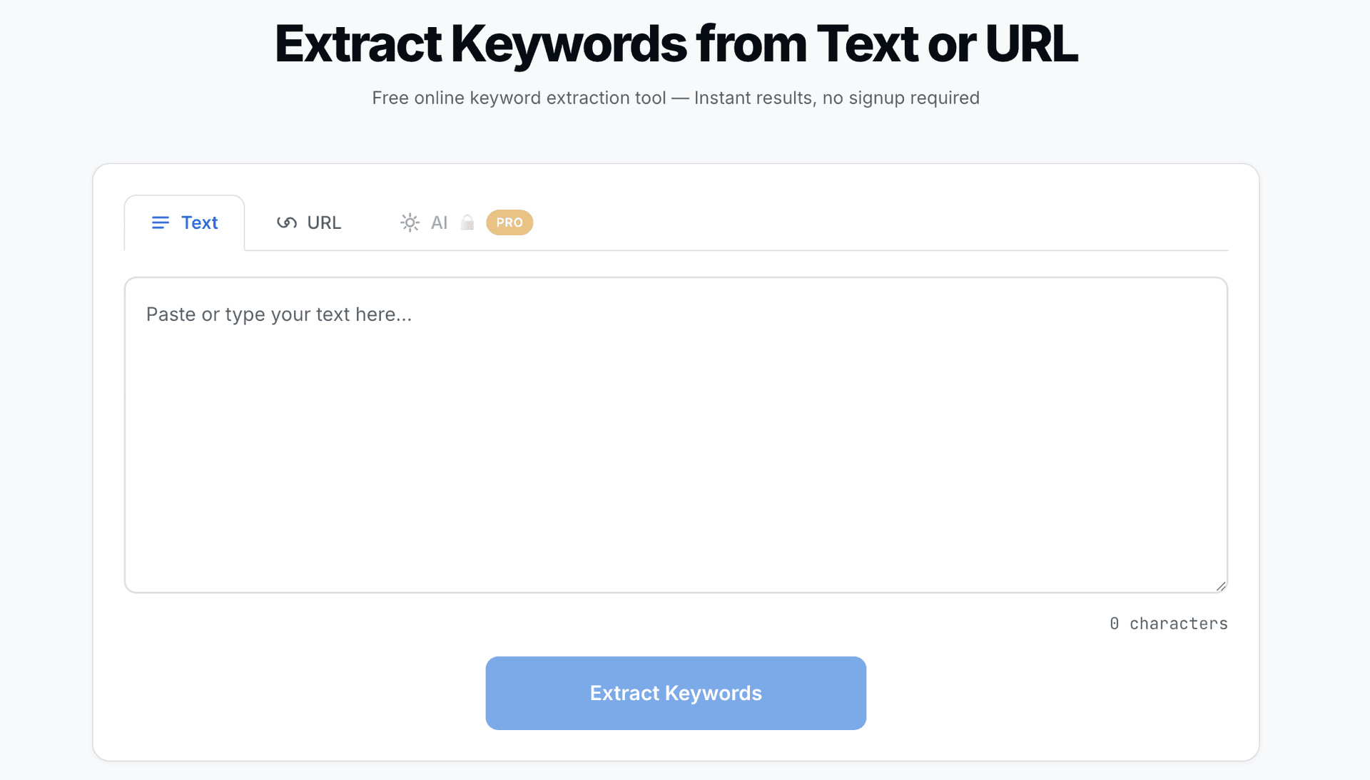 ExtractKeywords