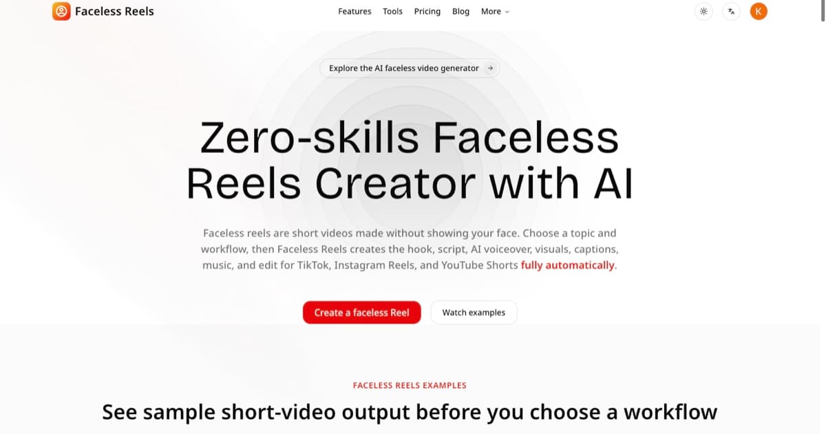 Faceless Reels