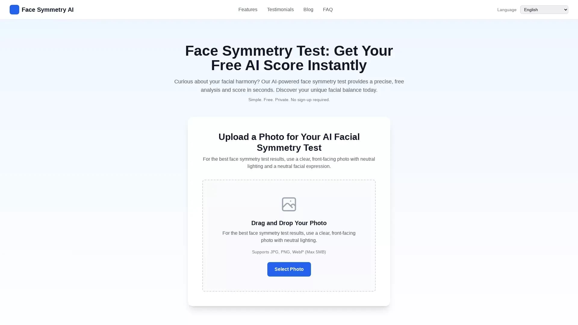 FaceSymmetryTest