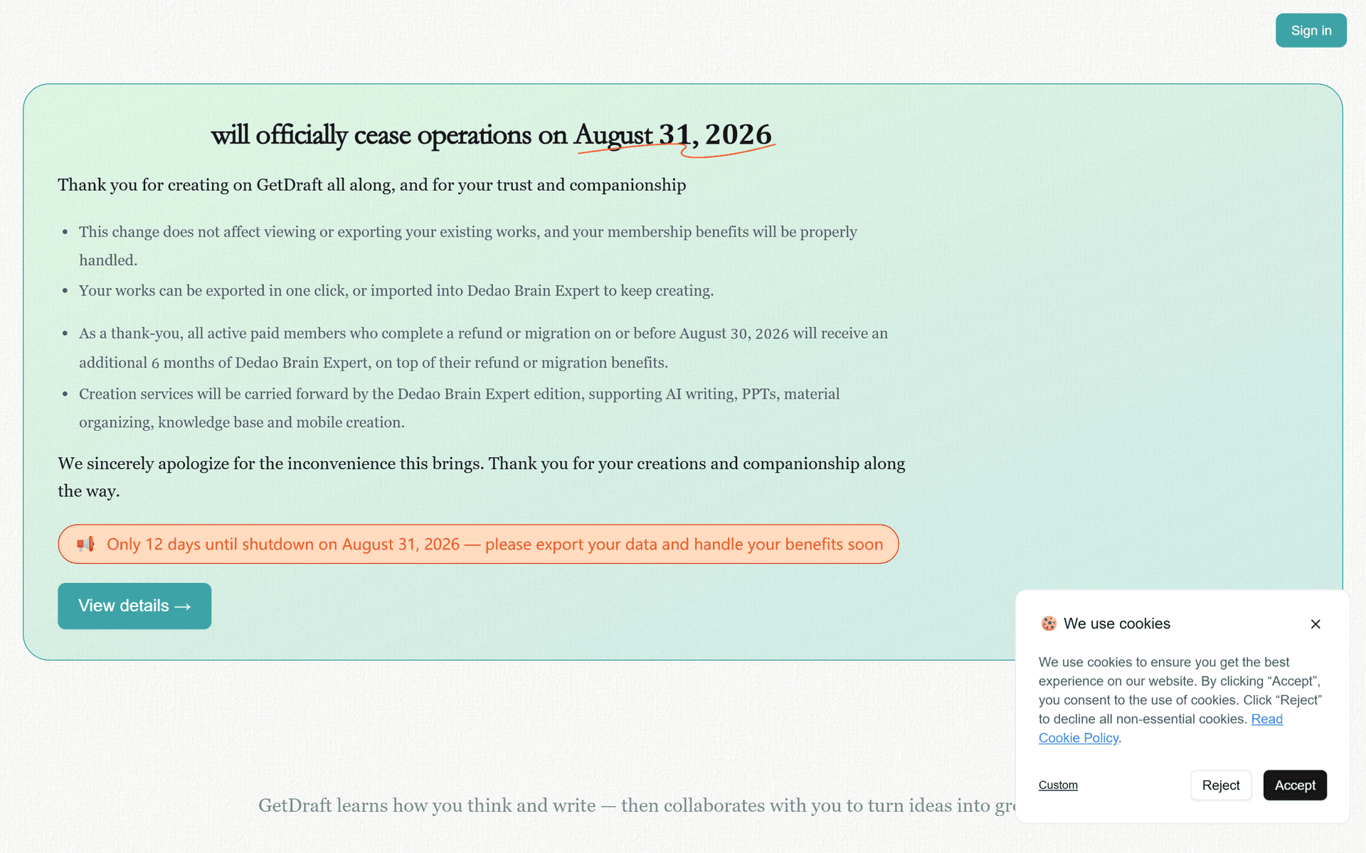GetDraft