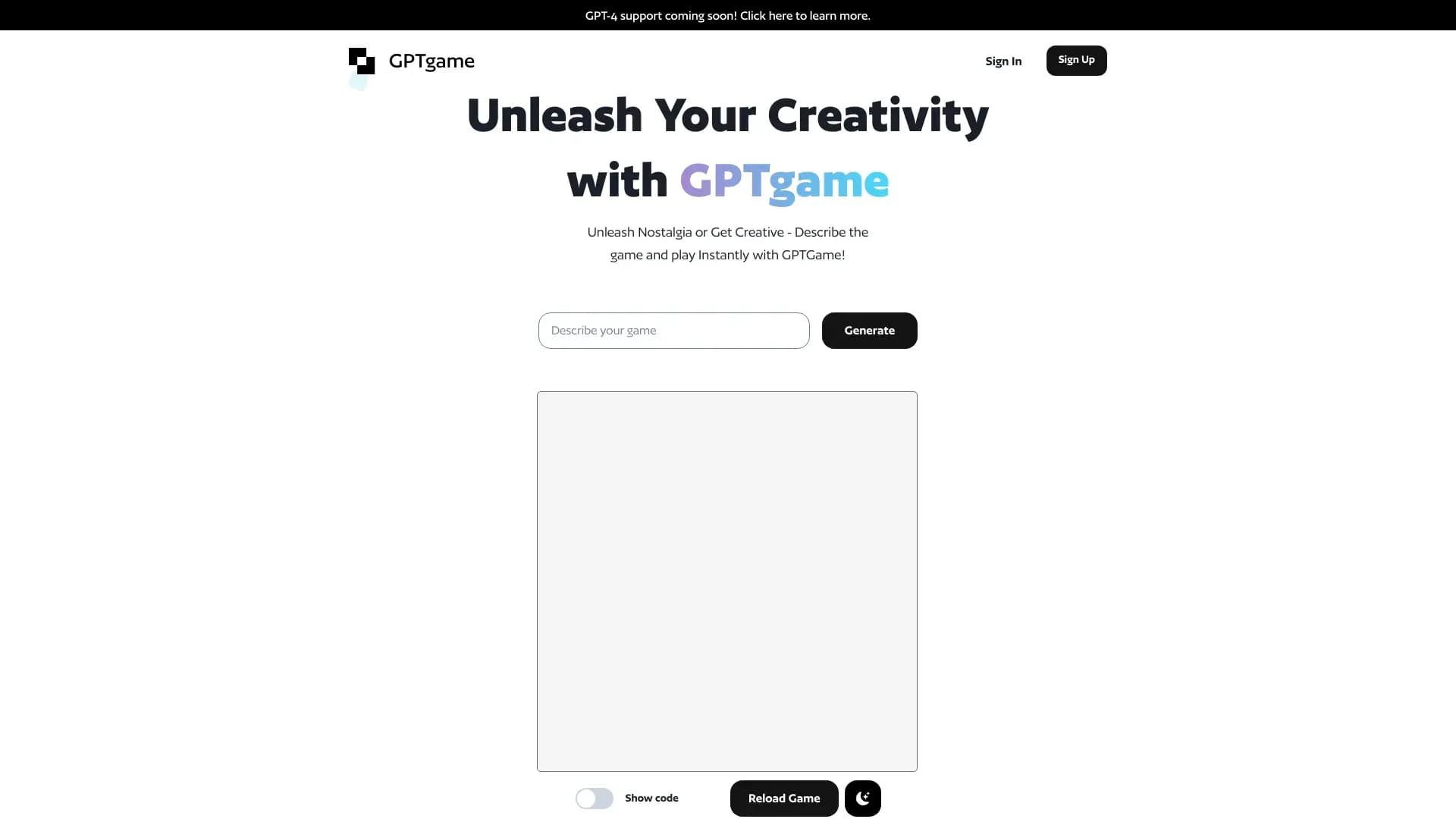 GPTGame