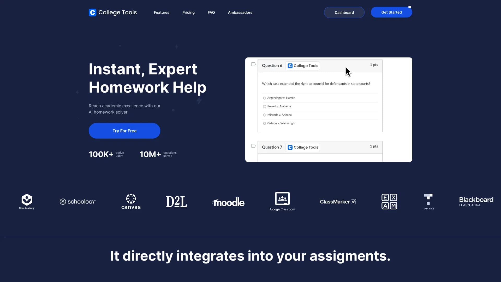 Homework Solver