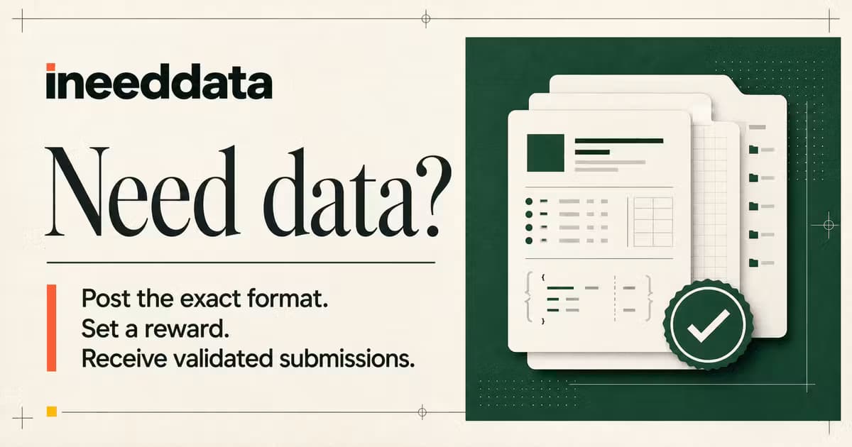 ineeddata