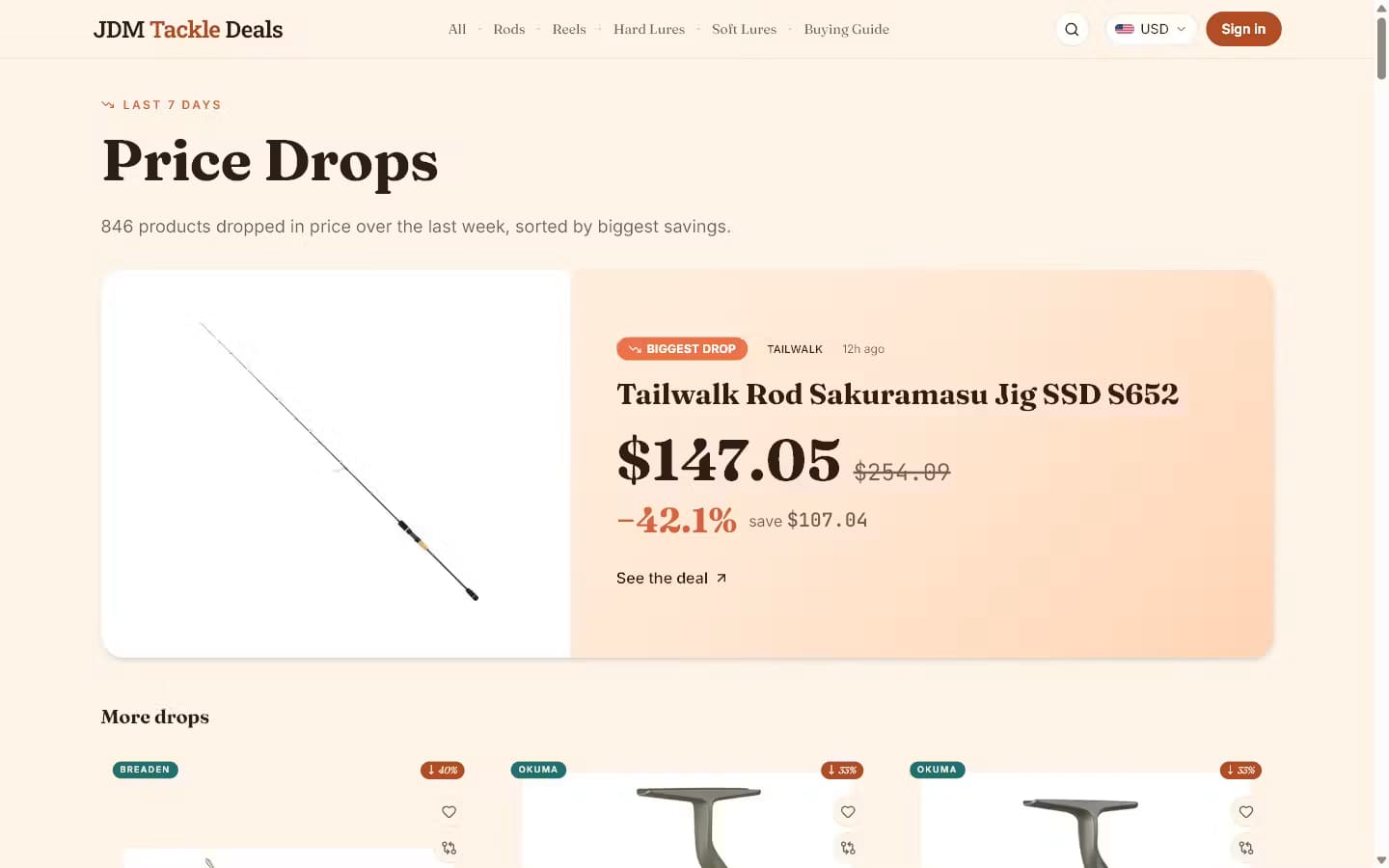 JDM Tackle Deals