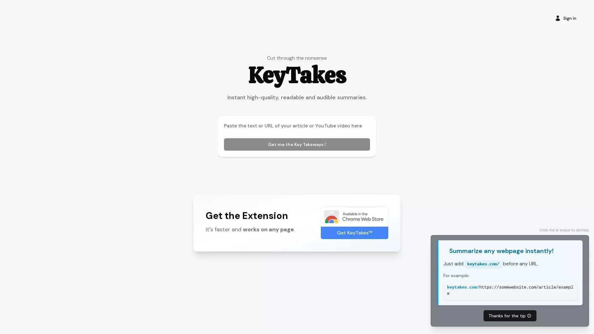 KeyTakes
