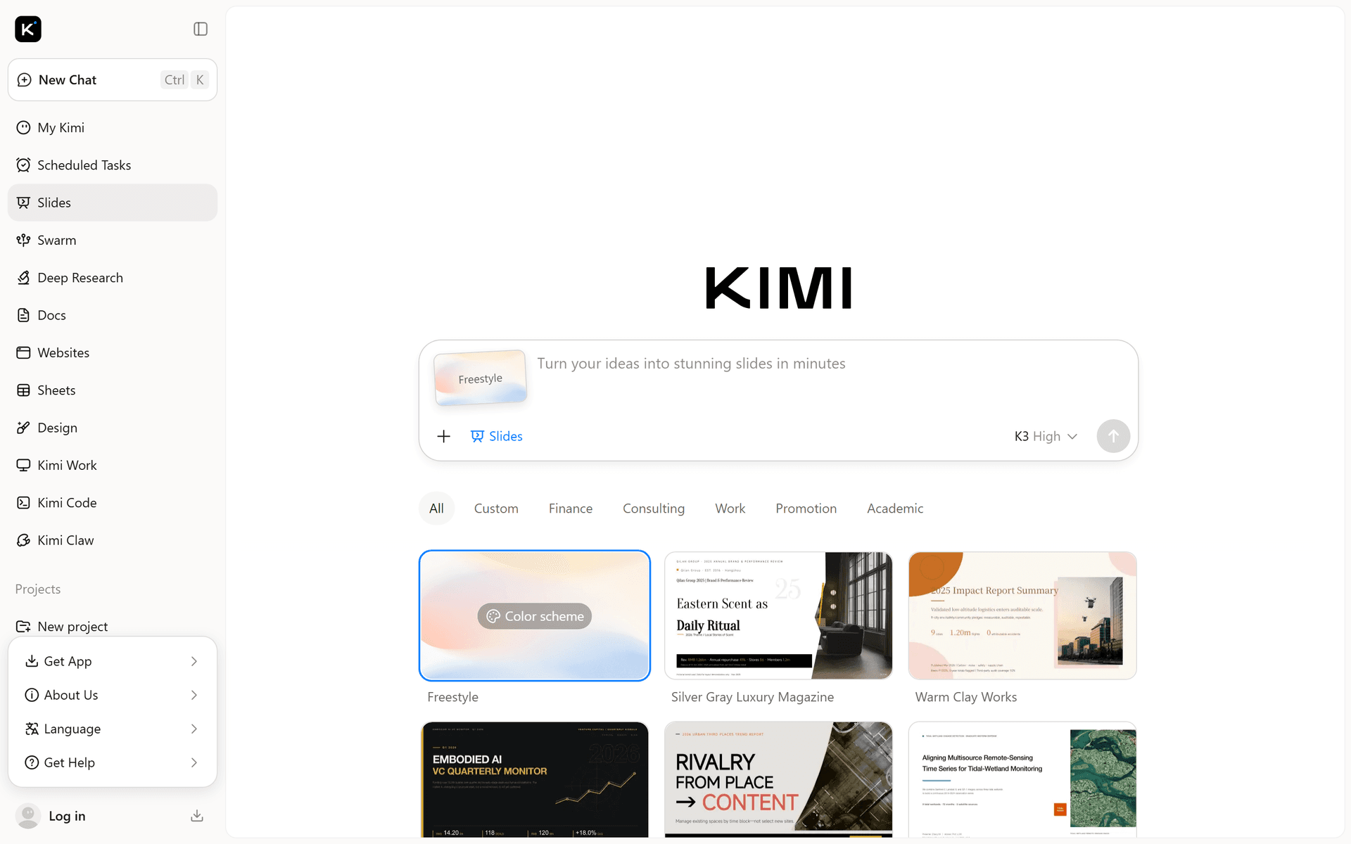 Kimi PPT助手