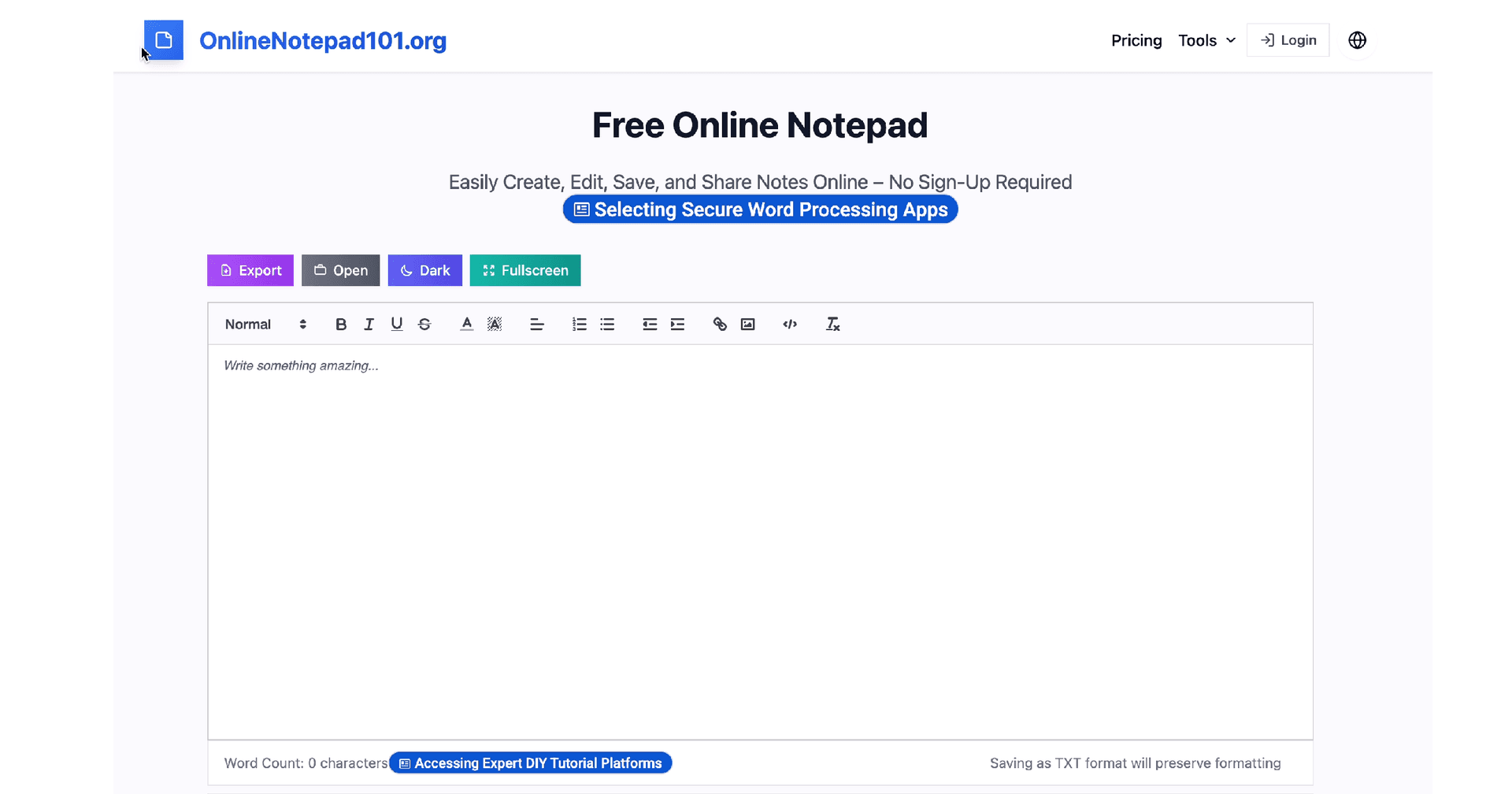 OnlineNotepad101