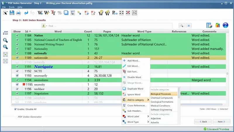 PDF Index Generator