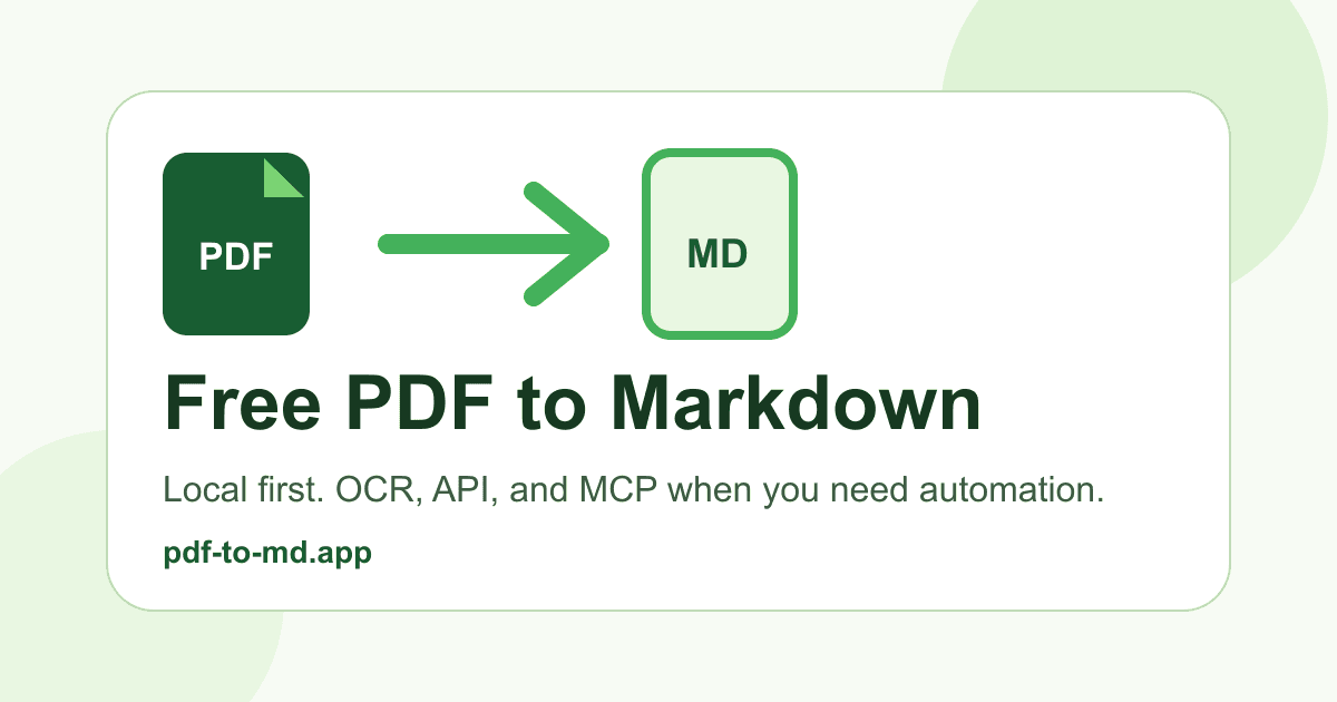 PDF to MD