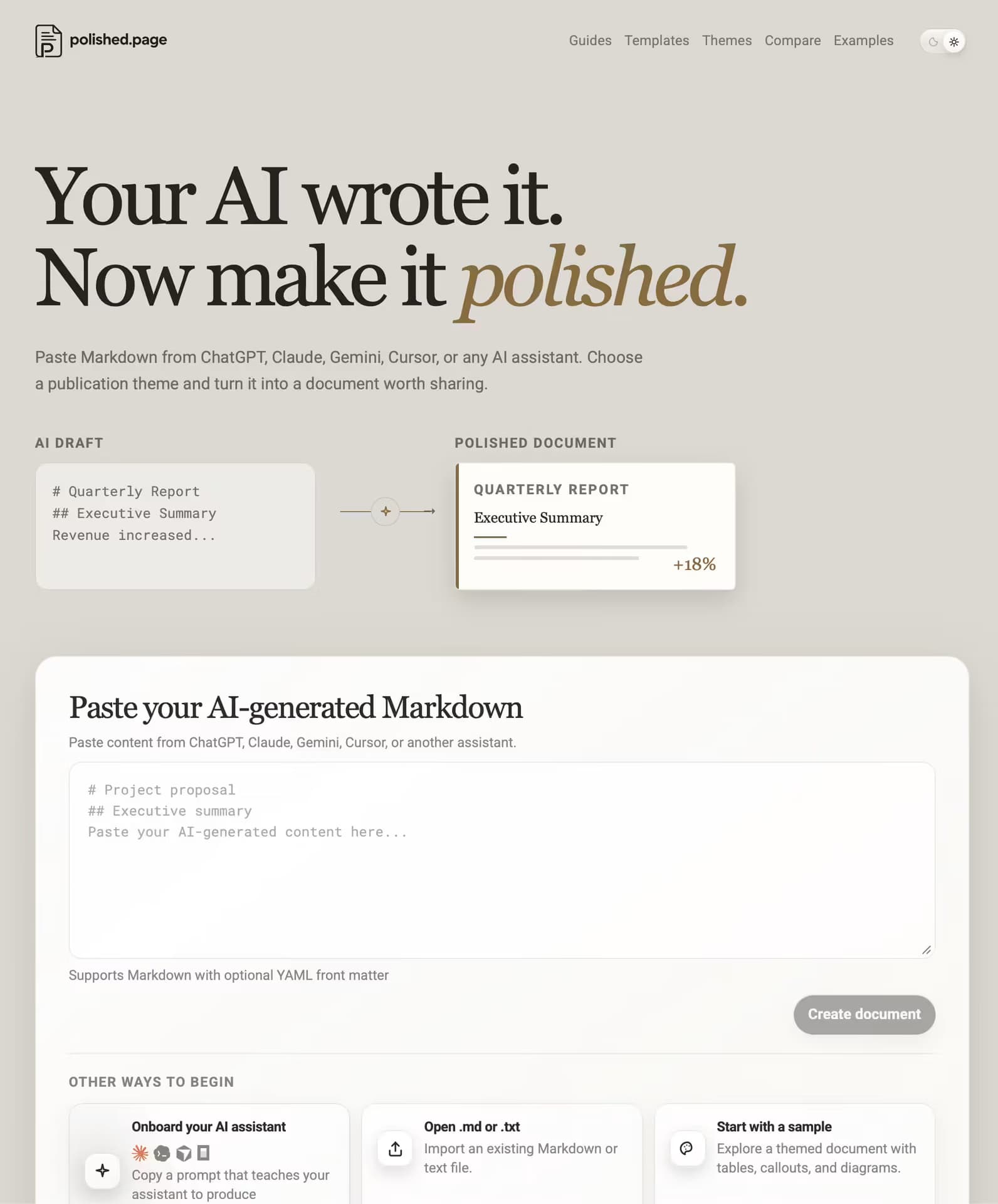 Polished.page