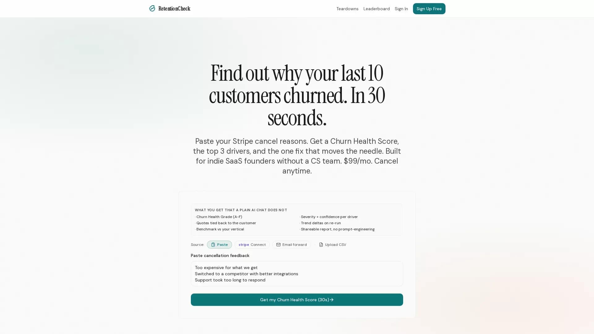 RetentionCheck