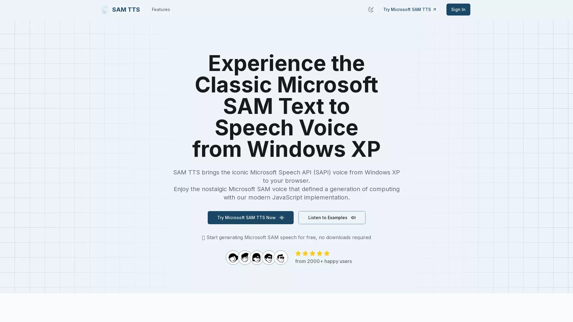 SAM TTS