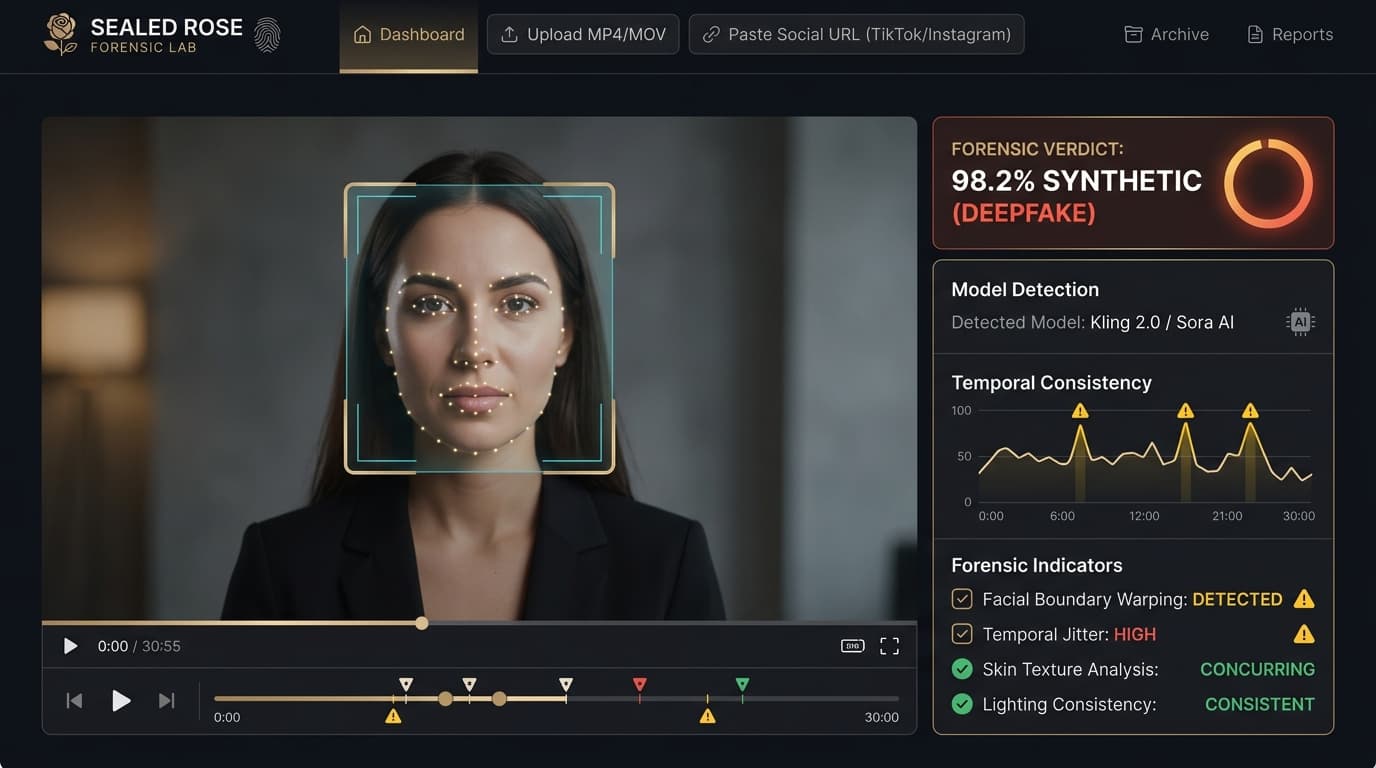 Sealed Rose Deepfake Video Detector