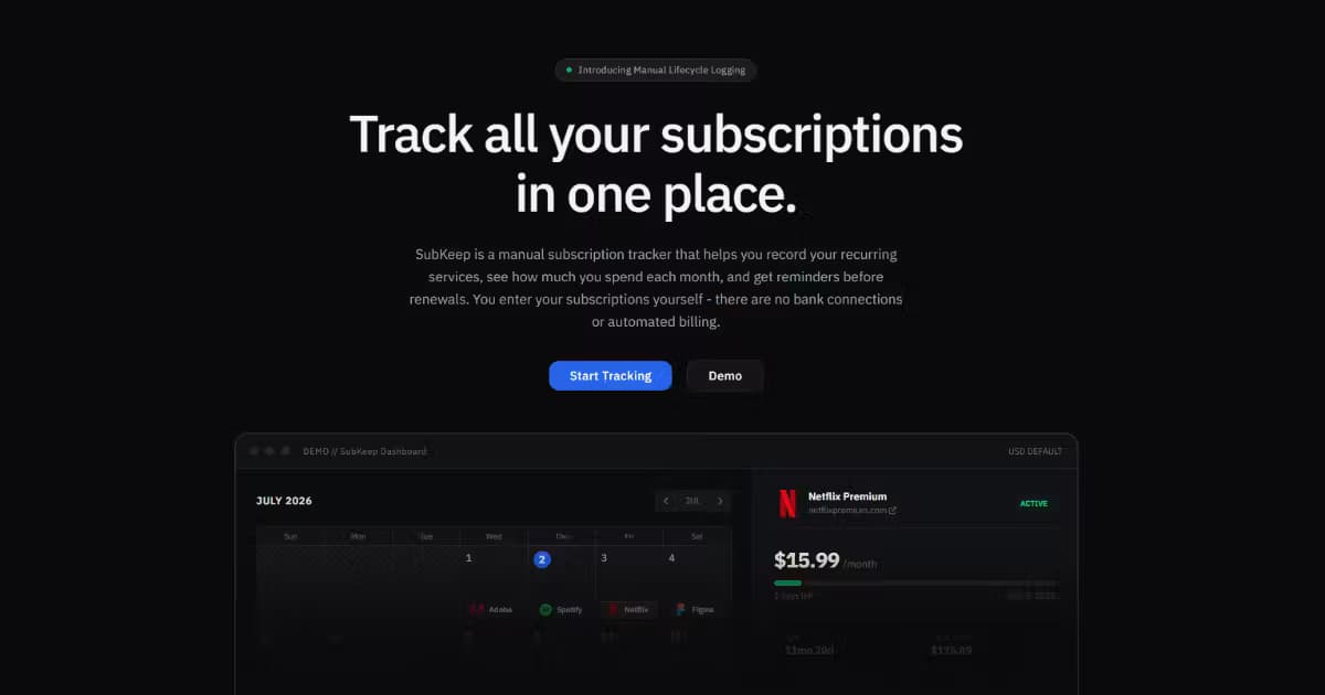 SubKeep