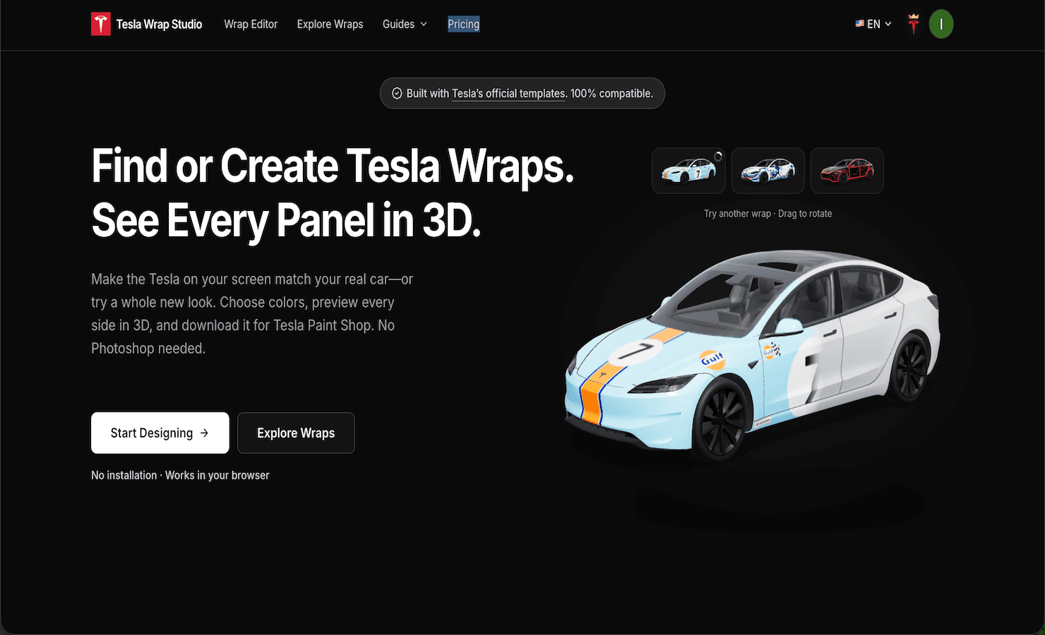 Tesla Wrap Studio