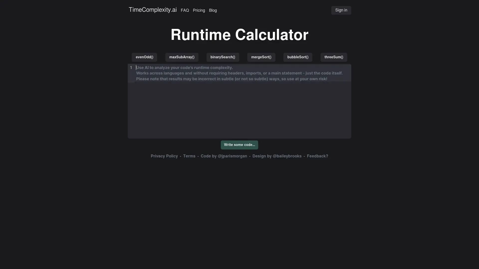 TimeComplexity