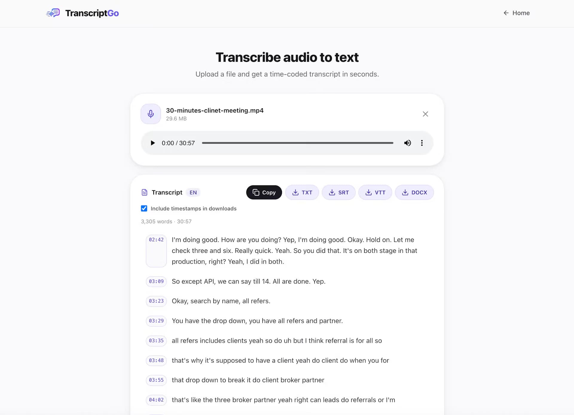 TranscriptGo