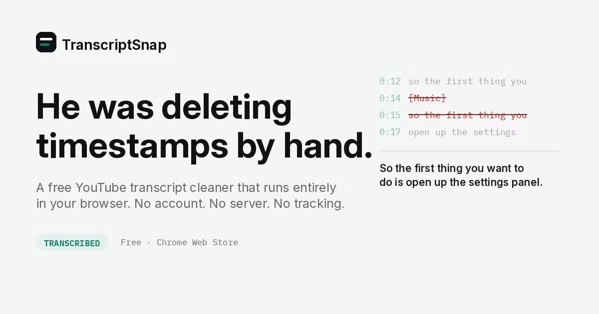 TranscriptSnap