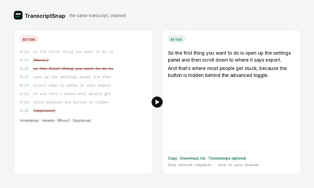 TranscriptSnap
