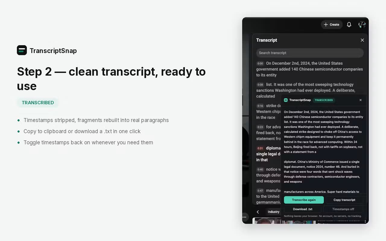 TranscriptSnap