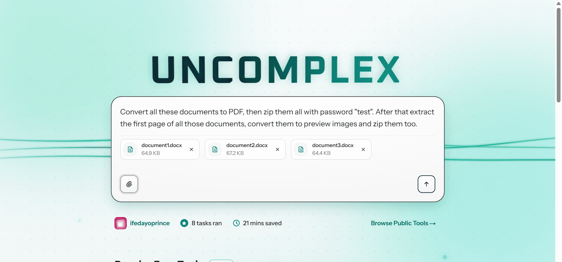 Uncomplex