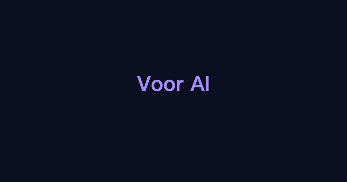 Voor AI