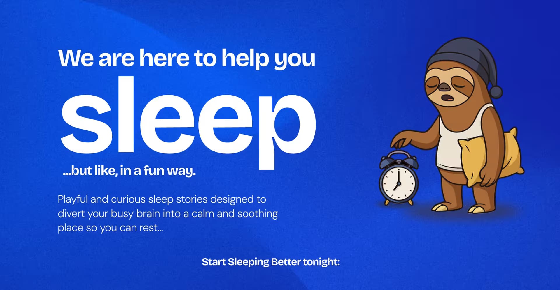 WikiSleep: Sleep Stories for Insomnia