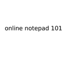 OnlineNotepad101
