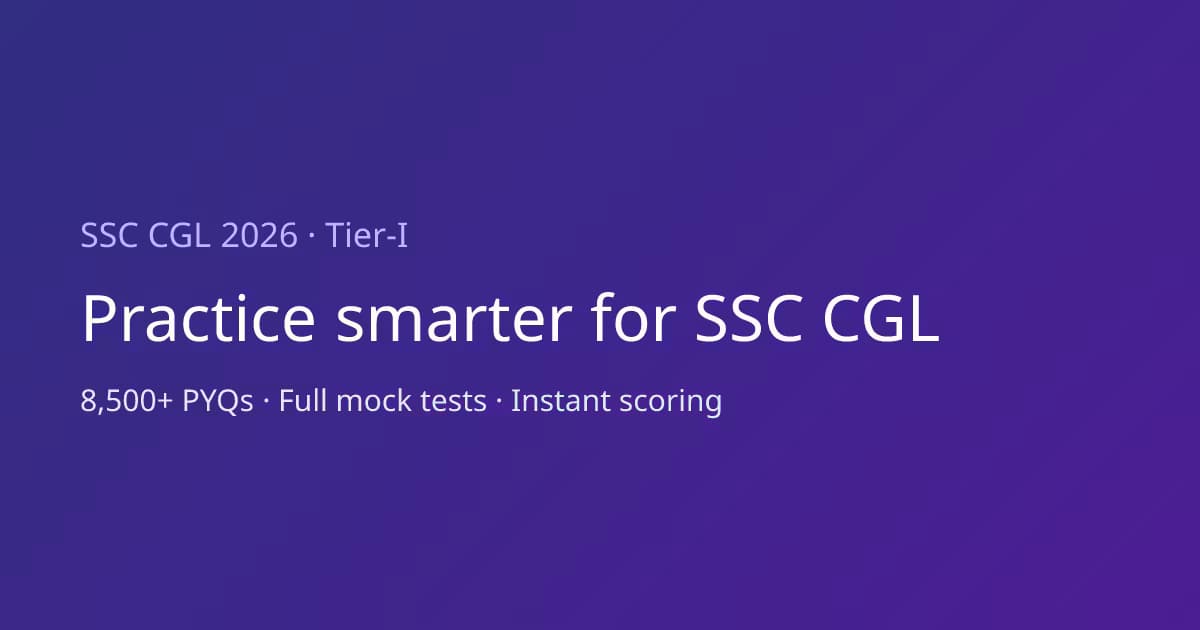 SSC CGL Prep