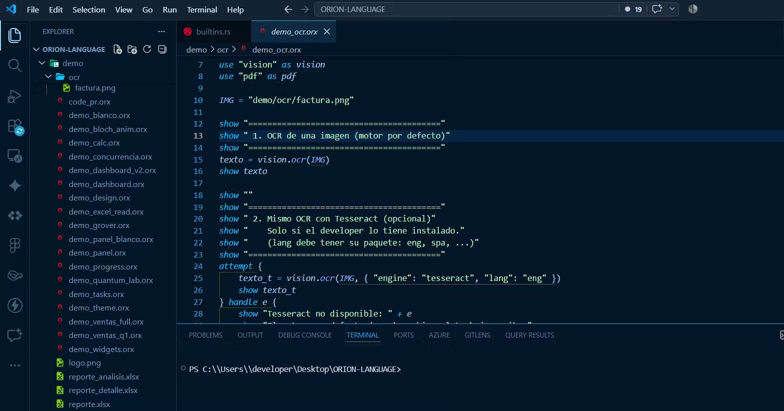 Orion Language