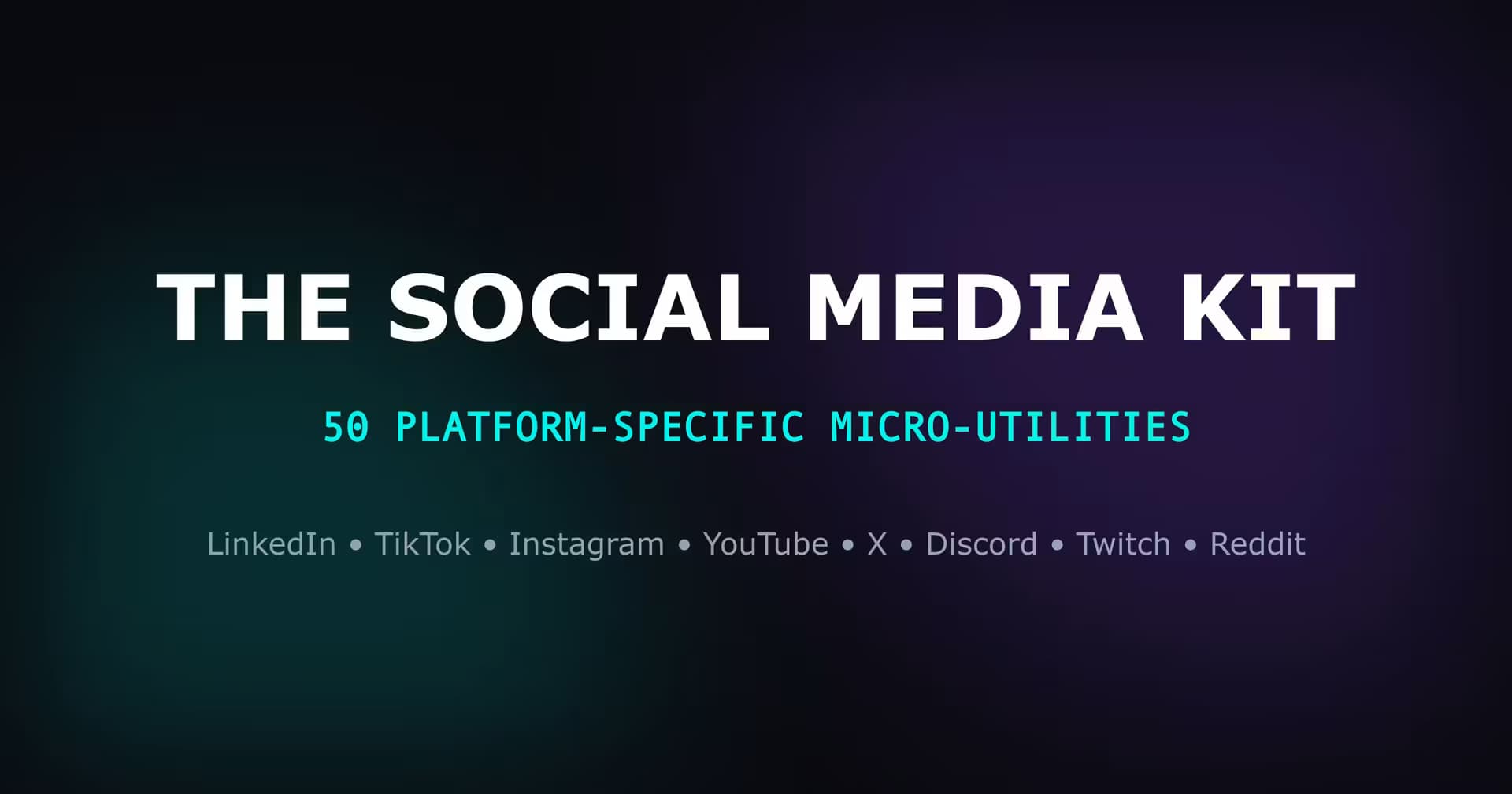 The Social Media Kit