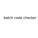 Batch Code Checker